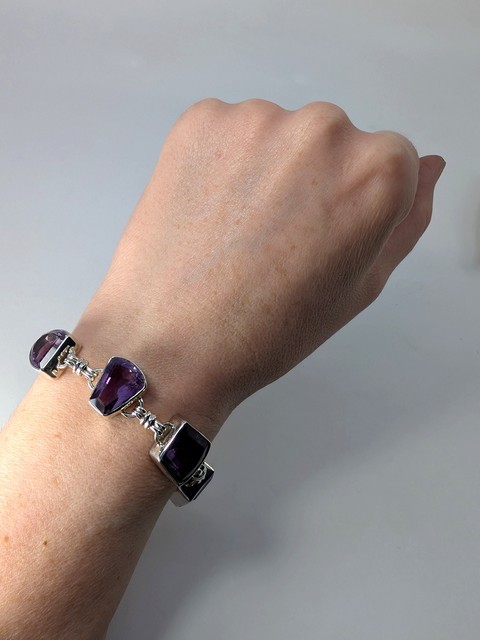Amethyst Bracelet, Adjustable