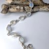 Moonstone Bracelet, Adjustable moon-b-002