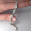 Moonstone Bracelet, Adjustable moon-b-002