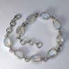Moonstone Bracelet, Adjustable moon-b-002