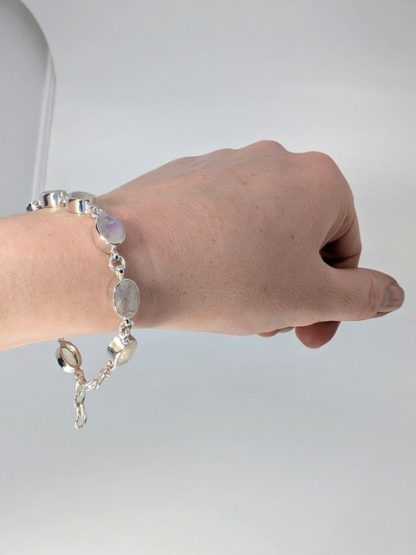 Moonstone Bracelet, Adjustable moon-b-002