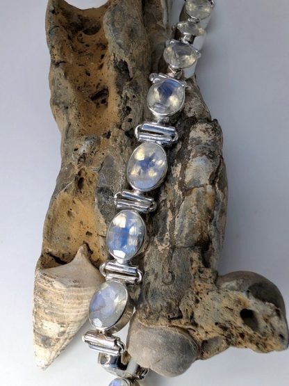 Moonstone Bracelet, Adjustable moon-b-001