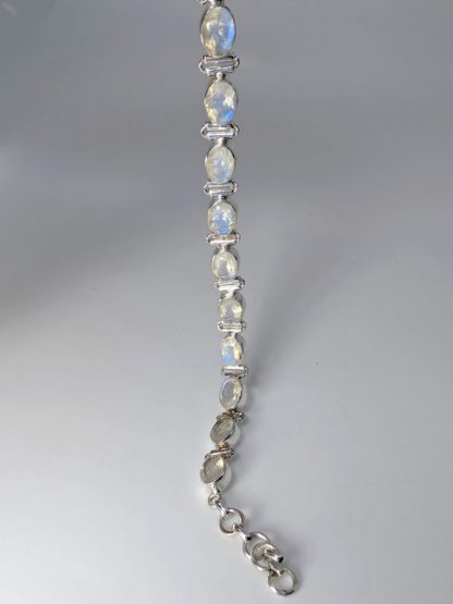 Moonstone Bracelet, Adjustable moon-b-001