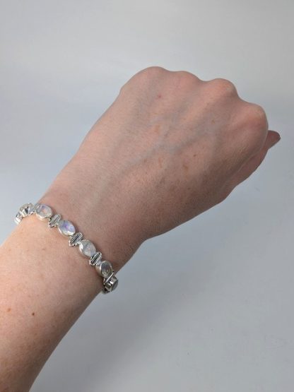 Moonstone Bracelet, Adjustable moon-b-001