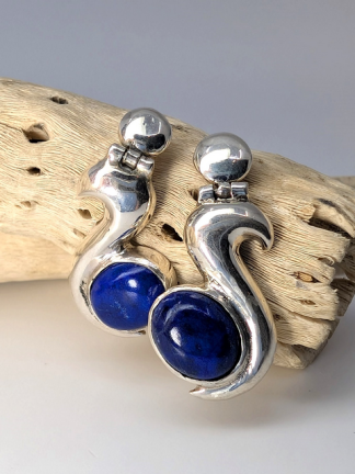 Lapis Lazuli Earrings, Studs