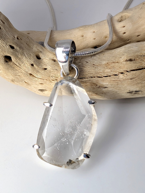 Satyaloka Clear Azeztulite Pendant