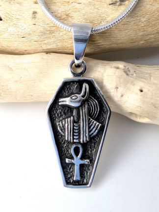 Anubis & Ankh Egyptian Pendant anu-p-100