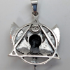 Bastet with Eye of Ra & Egyptian Ankh Pendant bas-p-100