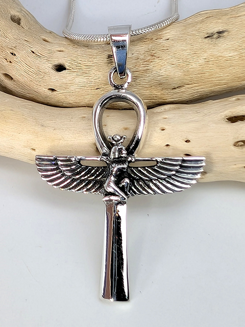 Egyptian Ankh with Isis Pendant